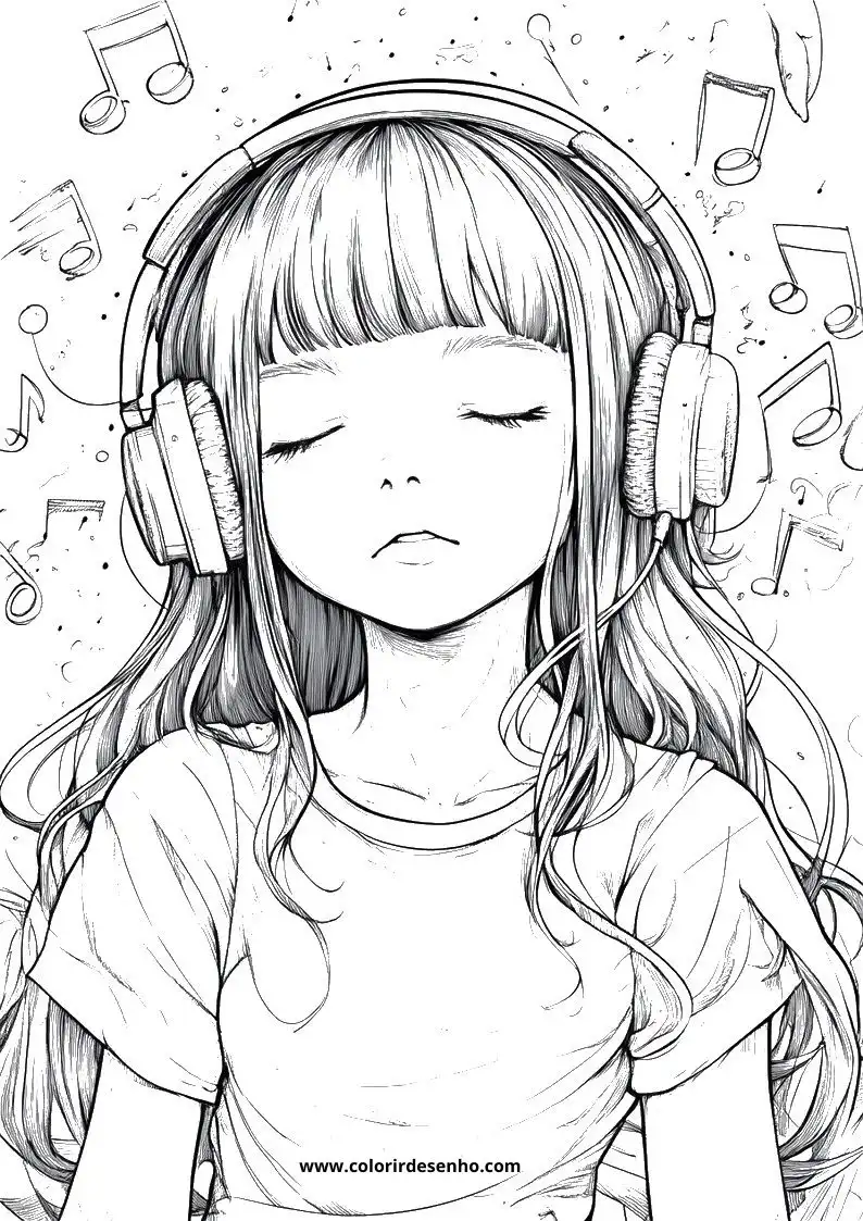 Simple Music Coloring Pages 3
