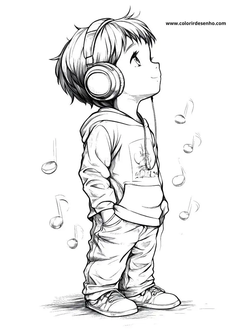Simple Music Coloring Pages 4