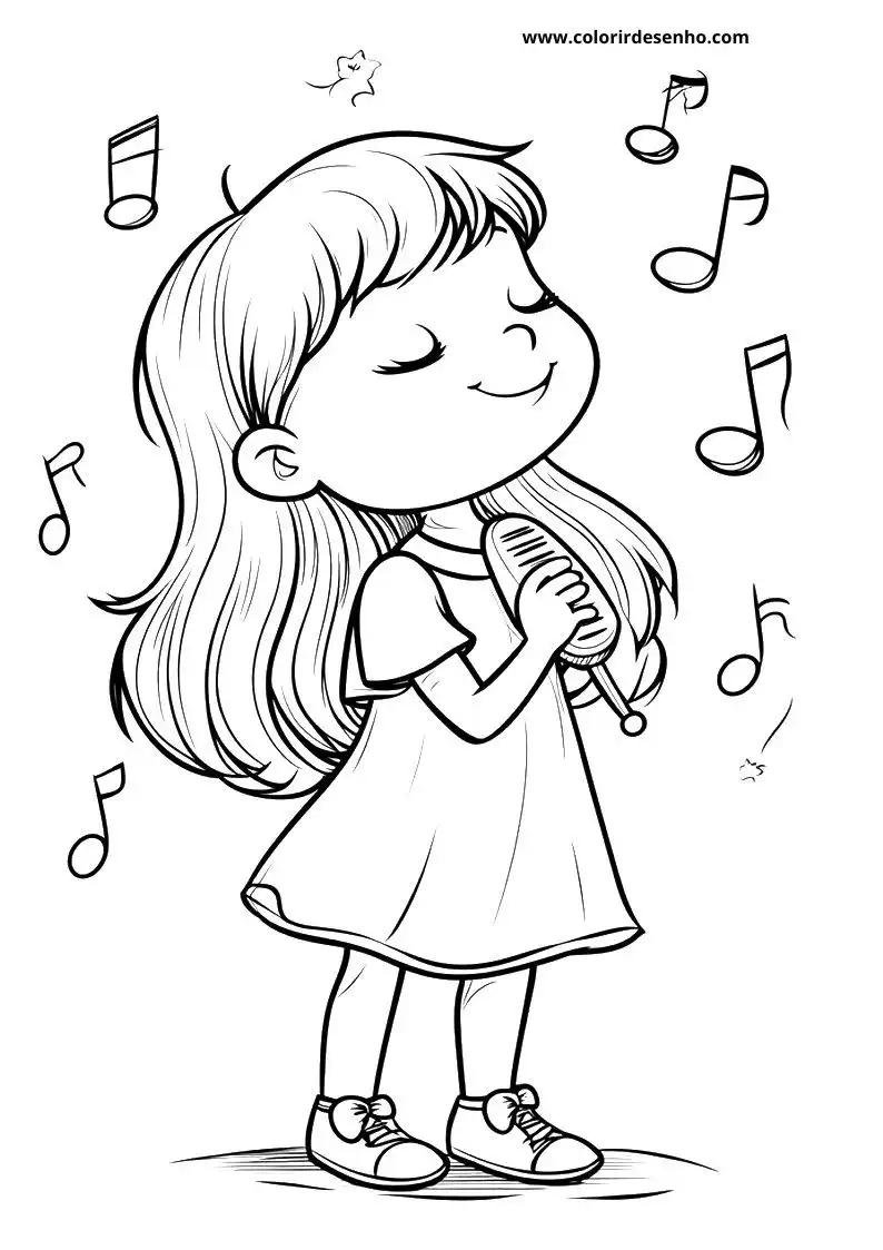 Simple Music Coloring Pages 5