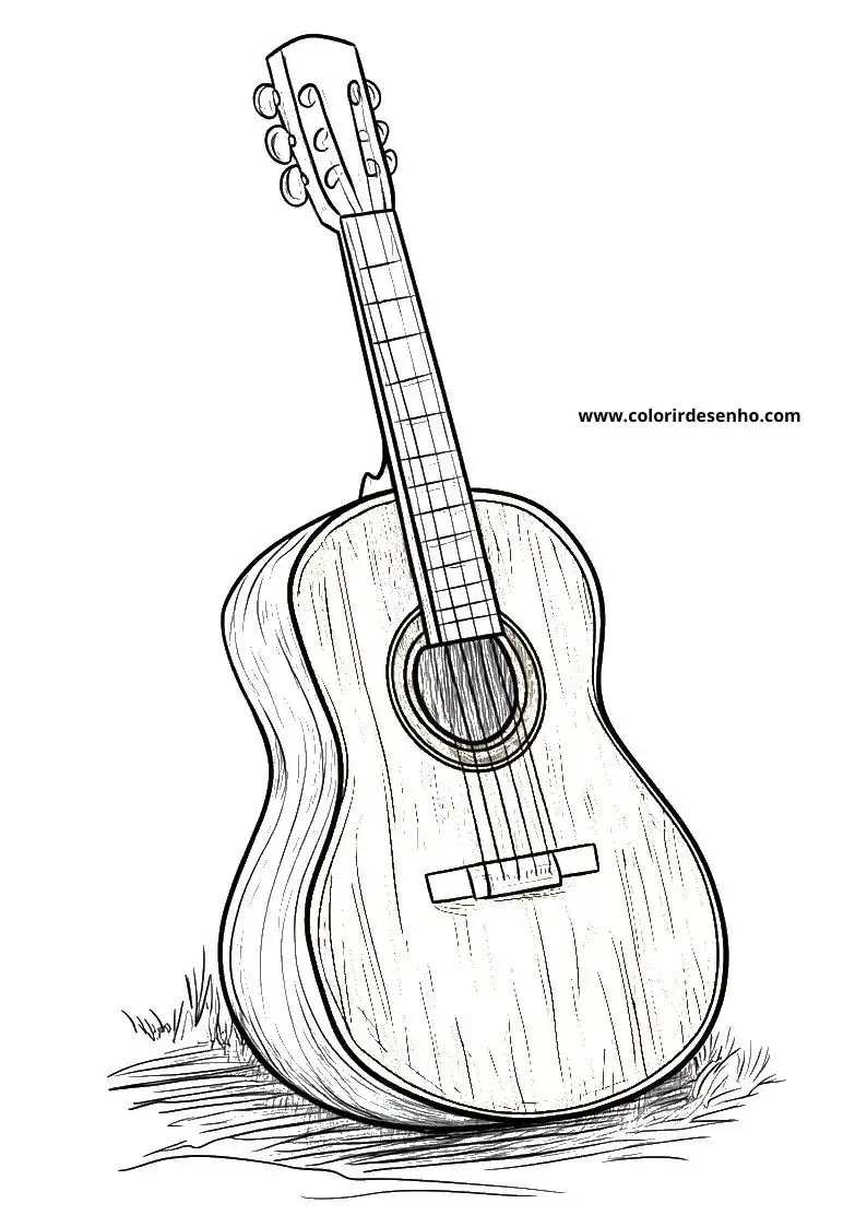 Simple Music Coloring Pages 8