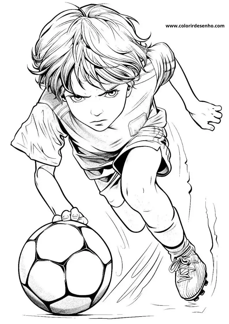Simple Soccer Coloring Pages 16