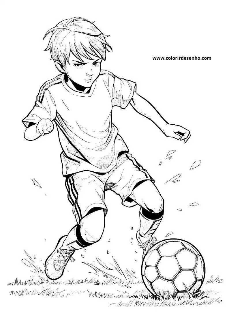 Simple Soccer Coloring Pages 6