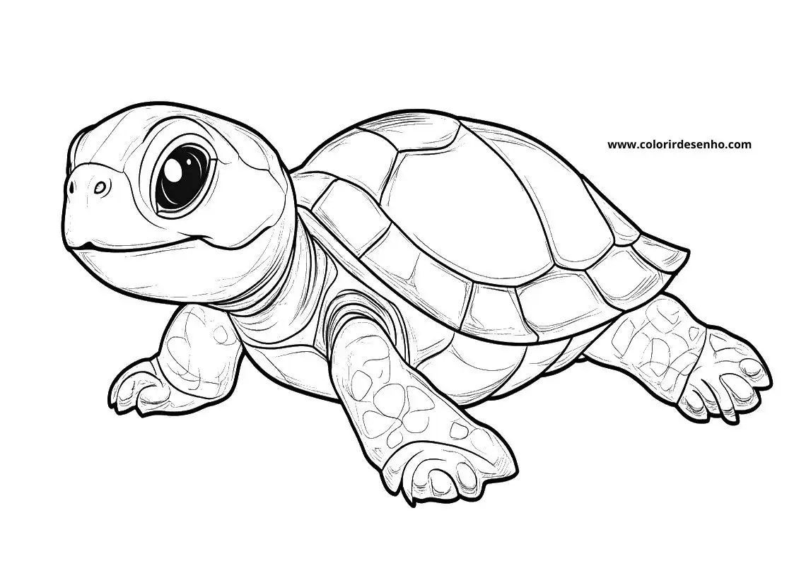 Simple Turtle Coloring Pages 2