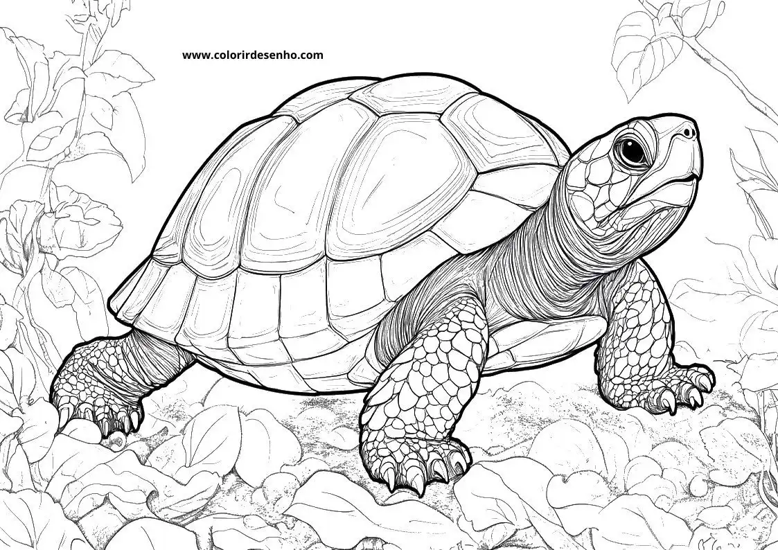 Simple Turtle Coloring Pages 7