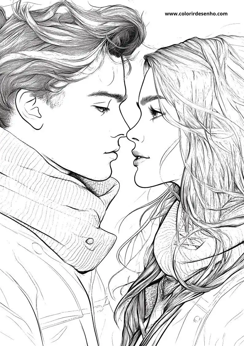 Simple Valentine’s Day Coloring Pages 1