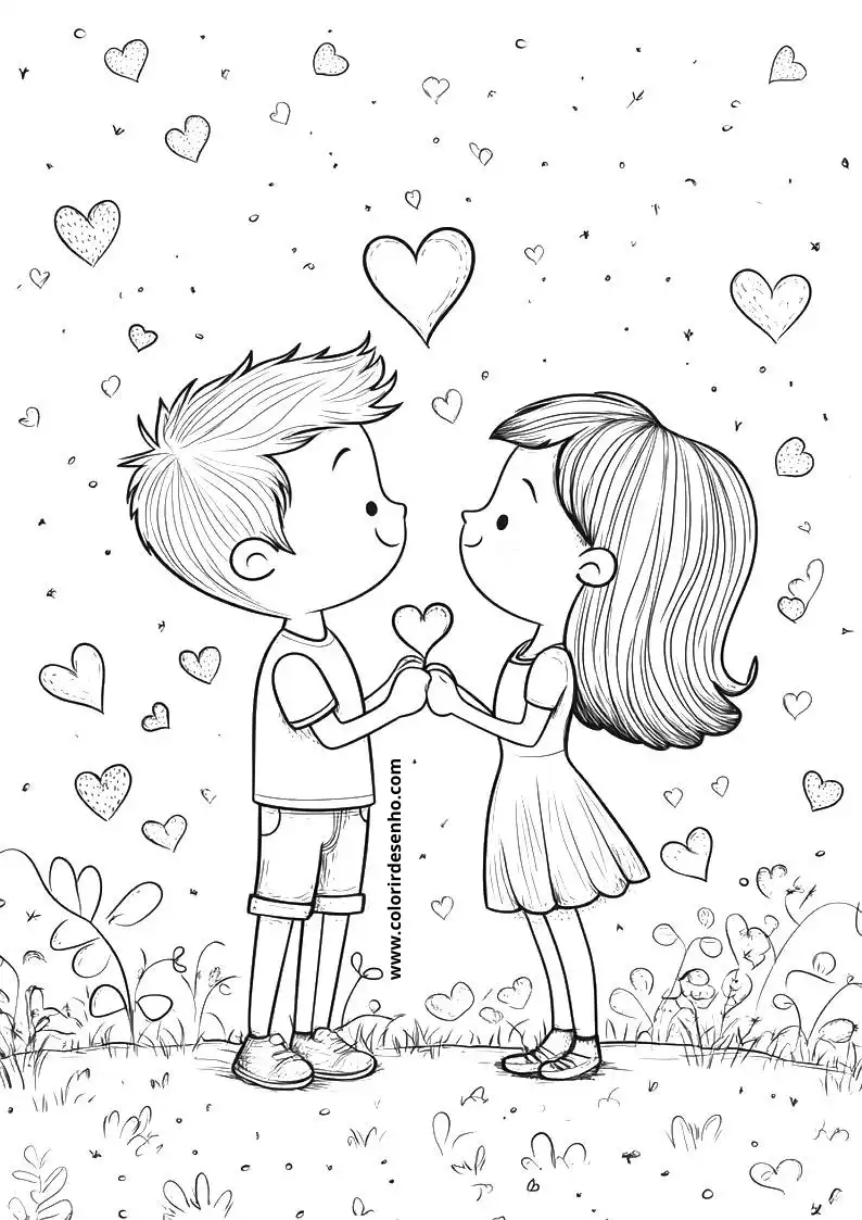 Simple Valentine’s Day Coloring Pages 5