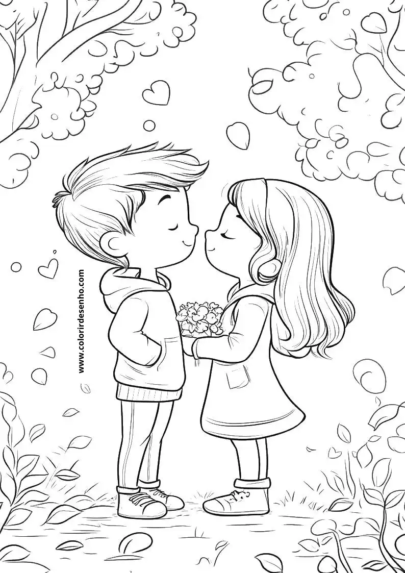 Simple Valentine’s Day Coloring Pages 6