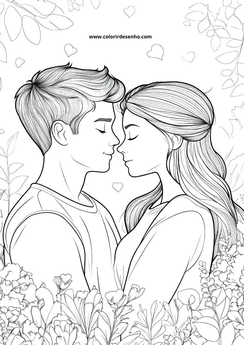 Simple Valentine’s Day Coloring Pages 7