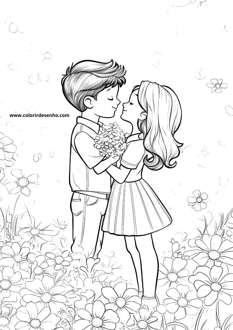 Simple Valentine’s Day Coloring Pages 9
