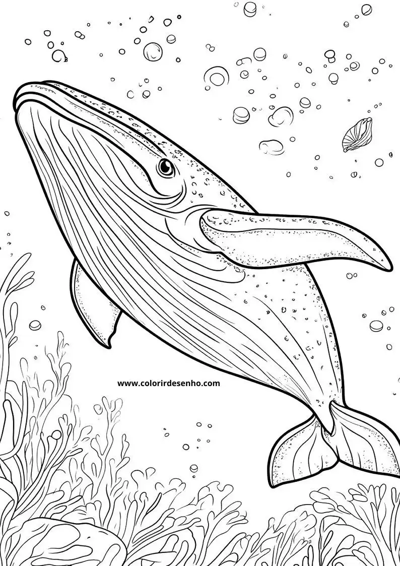 Whale Coloring Pages (139+ Free Printables) 65 Simple Whale 6245