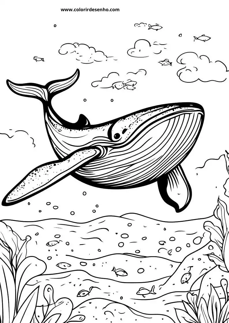 Whale Coloring Pages (139+ Free Printables) 63 Simple Whale 6247