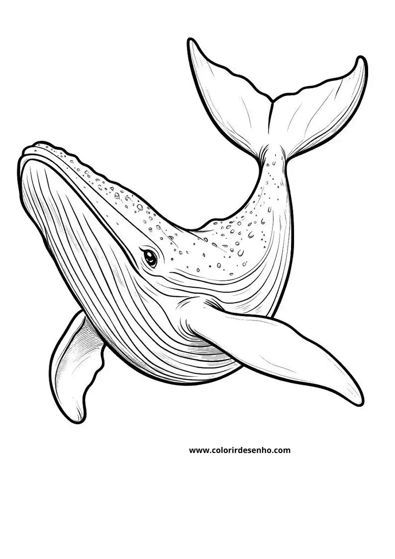 Whale Coloring Pages (139+ Free Printables) 61 Simple Whale 6249