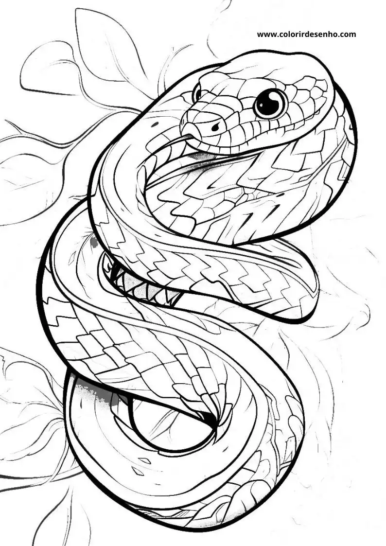 Snake Coloring Pages 1