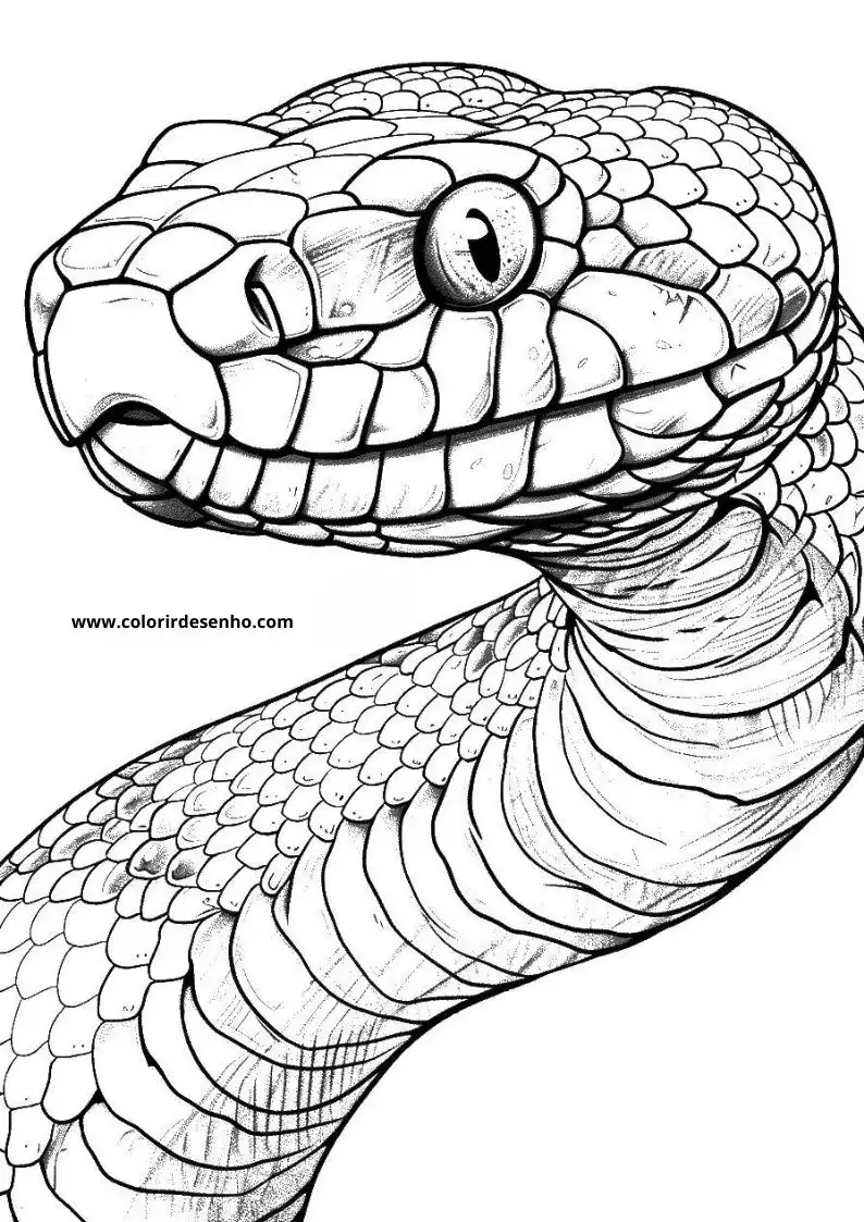 Snake Coloring Pages 10