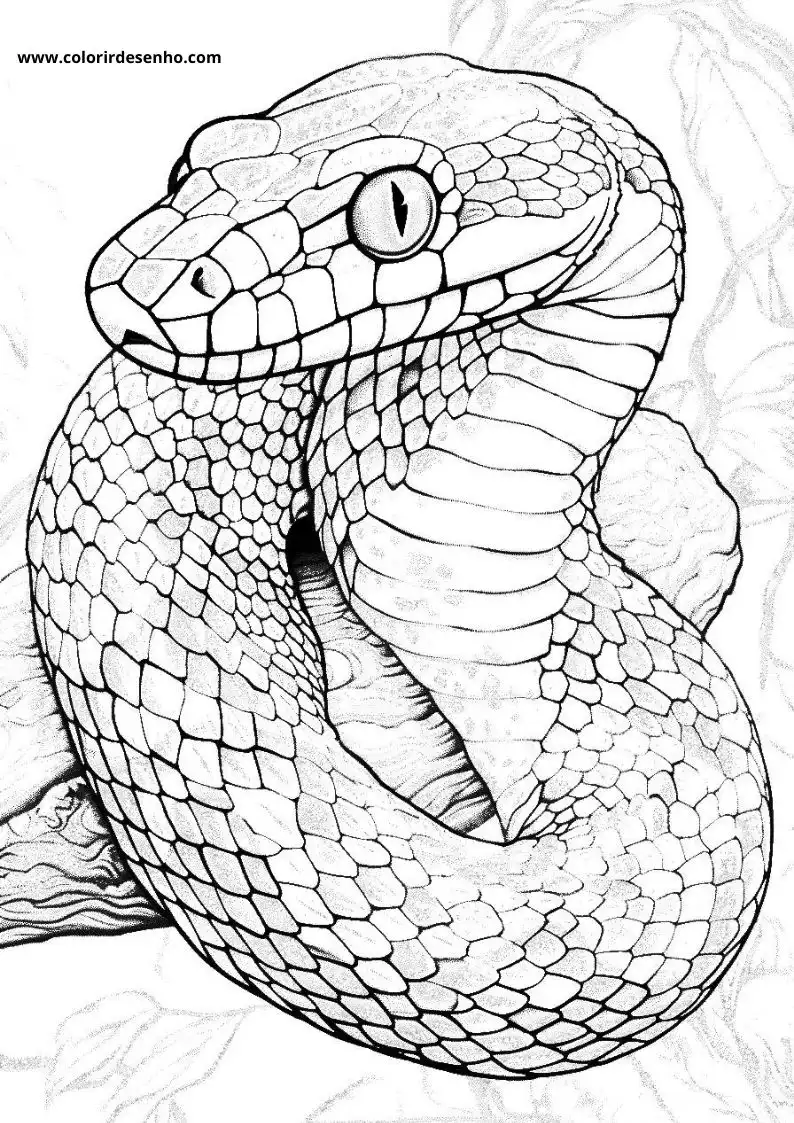 Snake Coloring Sheet 1