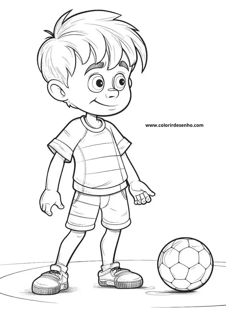 Soccer Coloring Sheet 21