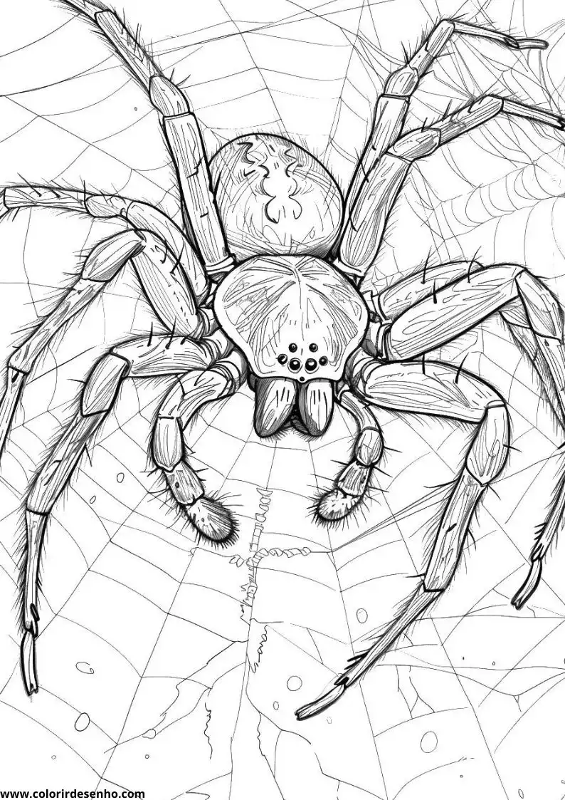Spider Coloring Pages 11