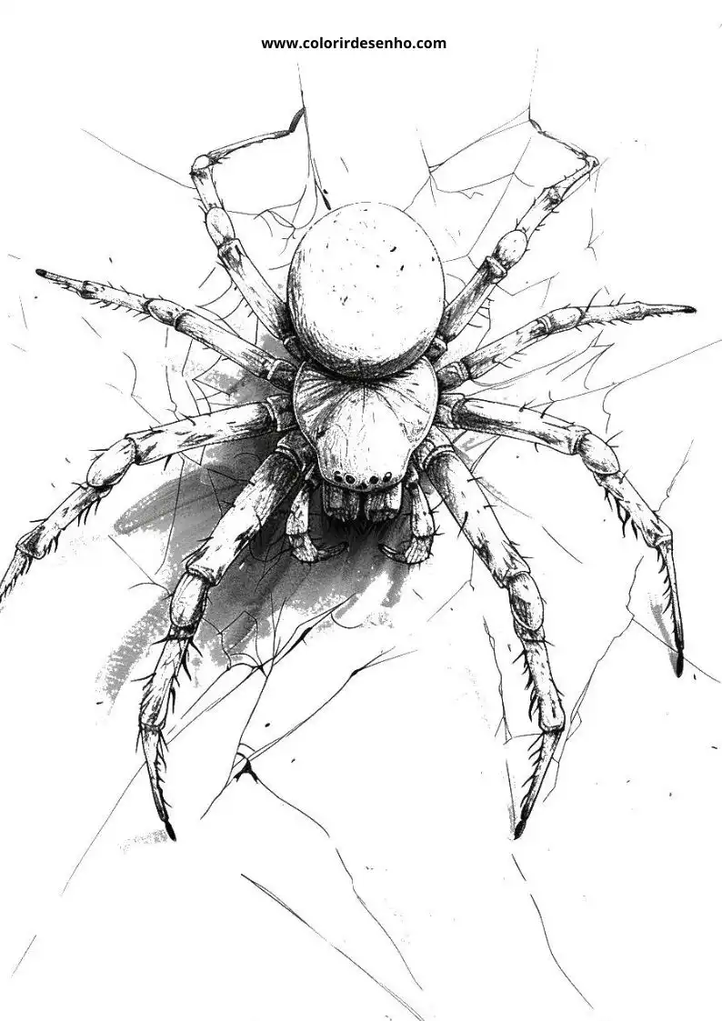 Spider Coloring Pages 12