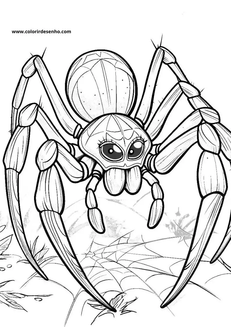 Spider Coloring Pages 15