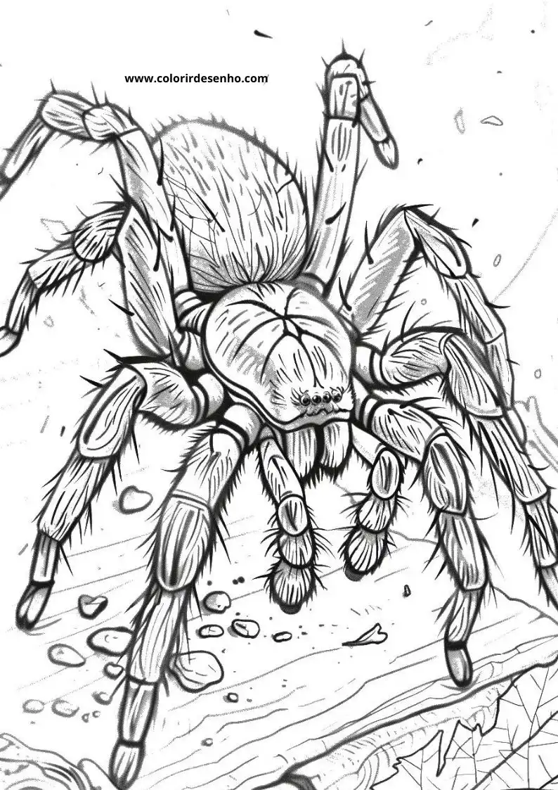 Spider Coloring Pages 6