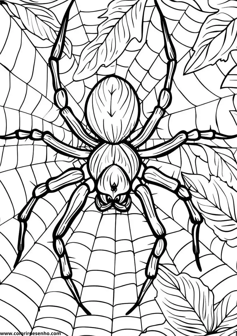 Spider Coloring Pages 9