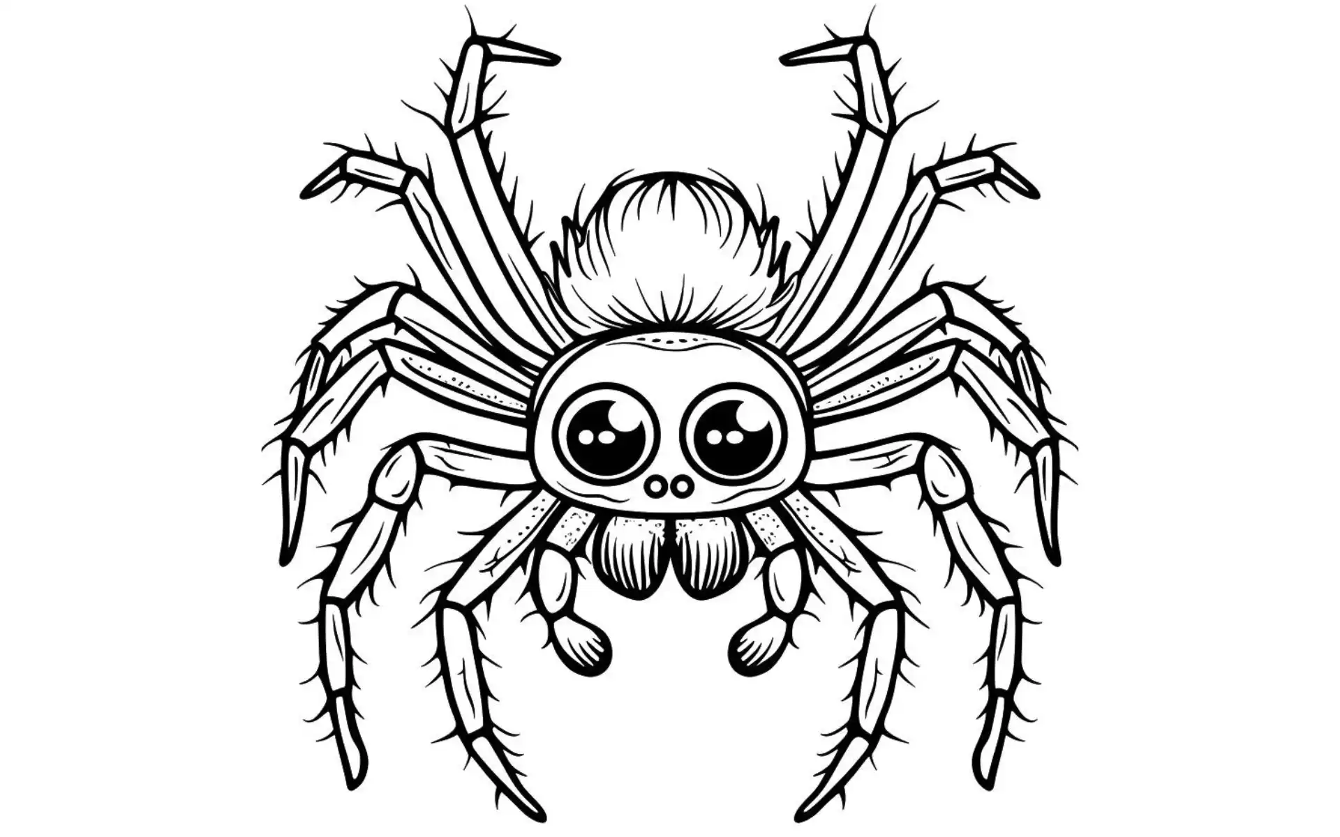 Free Coloring Pages 9 Spider Coloring Pages