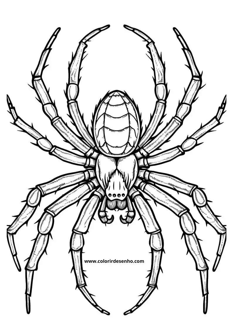 Spider Coloring Sheet 2