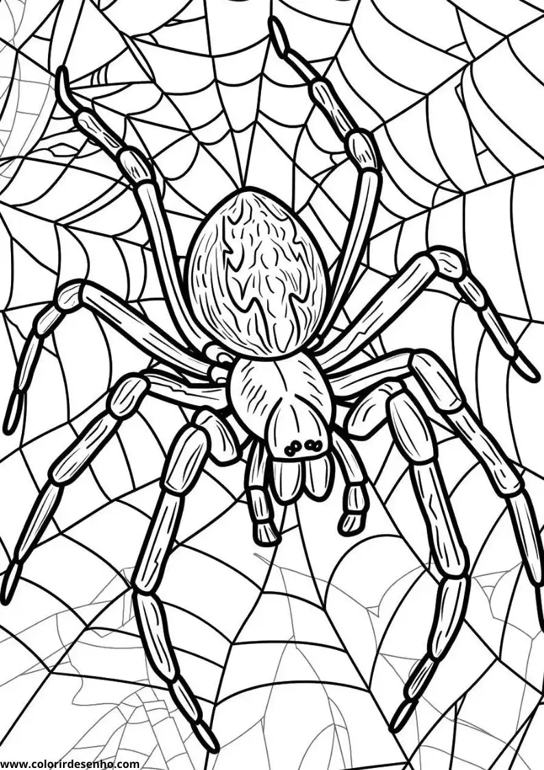Spider Coloring Sheet 3