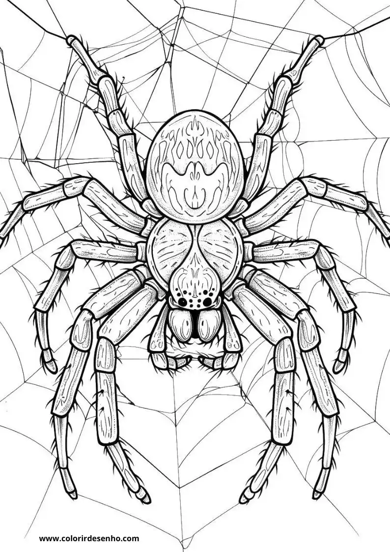Spider Coloring Sheet 5