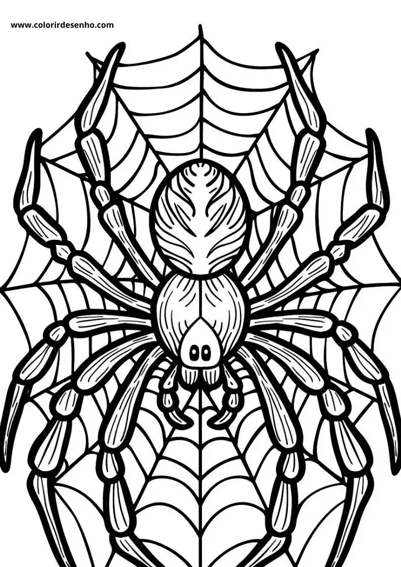 Spider Picture Coloring Pages 6