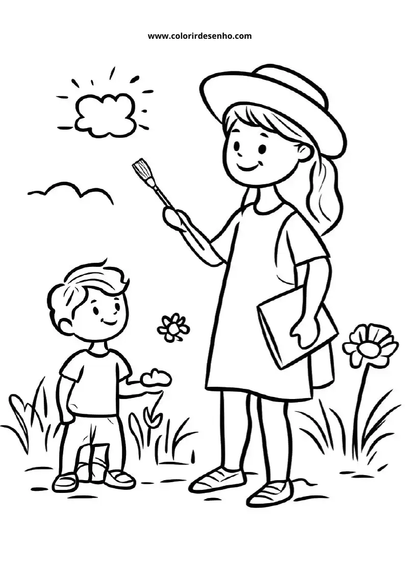 Teacher Coloring Pages 11