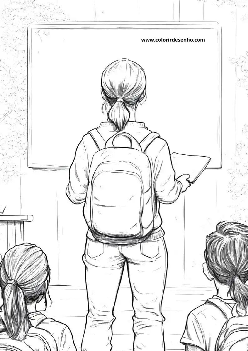 Teacher Coloring Pages 7