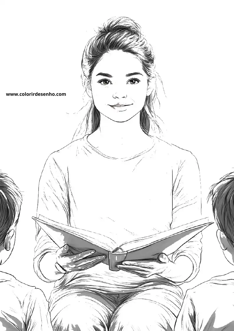 Teacher Coloring Sheet 4
