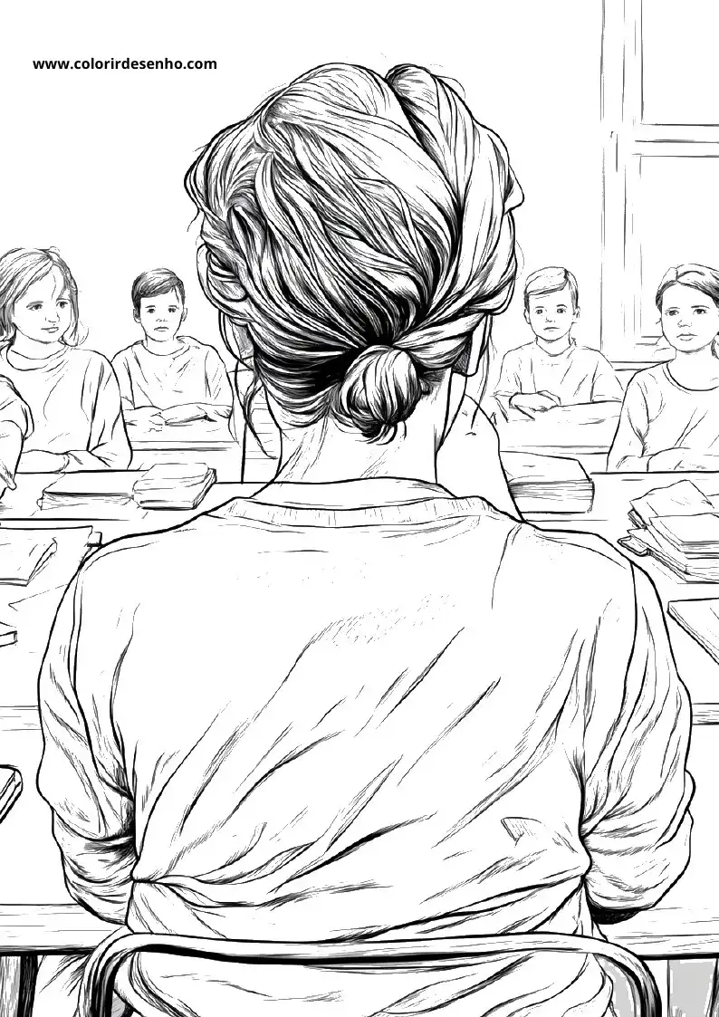 Teacher Picture Coloring Pages 7