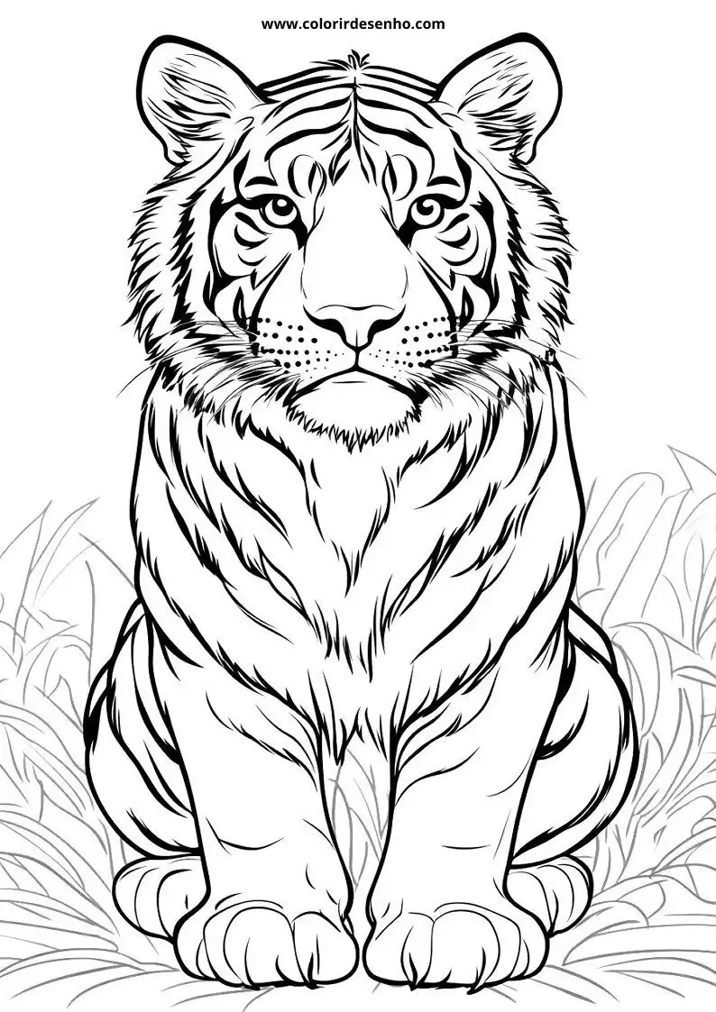 Tiger Coloring Pages 11