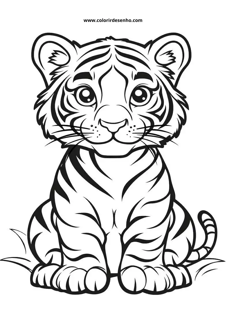 Tiger Free Printable Coloring Pages 6