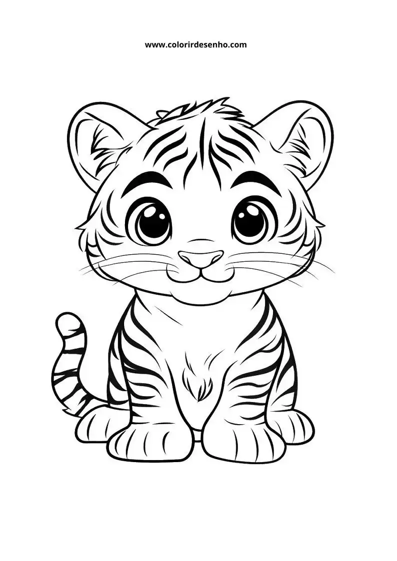 Tiger Free Printable Coloring Pages 7