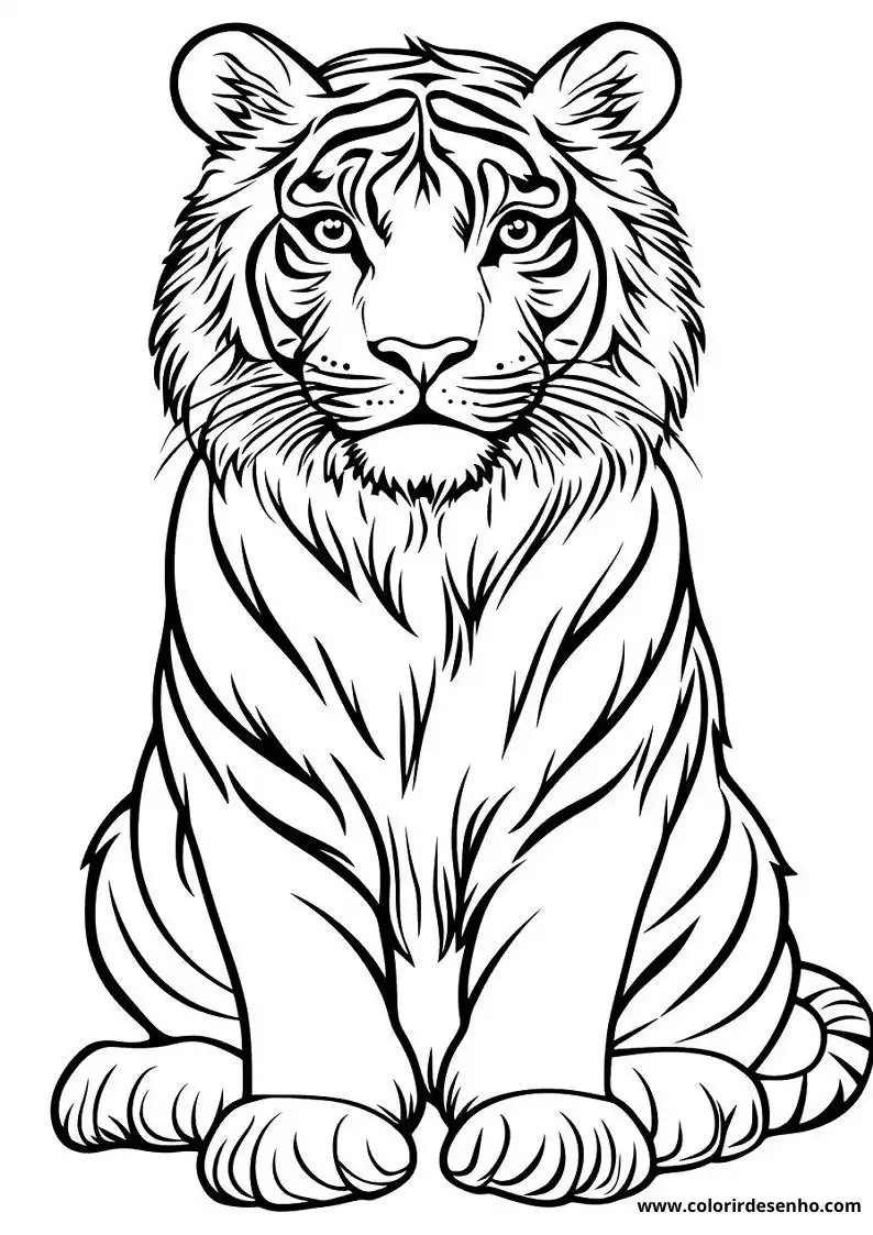 Tiger Picture Coloring Pages 1