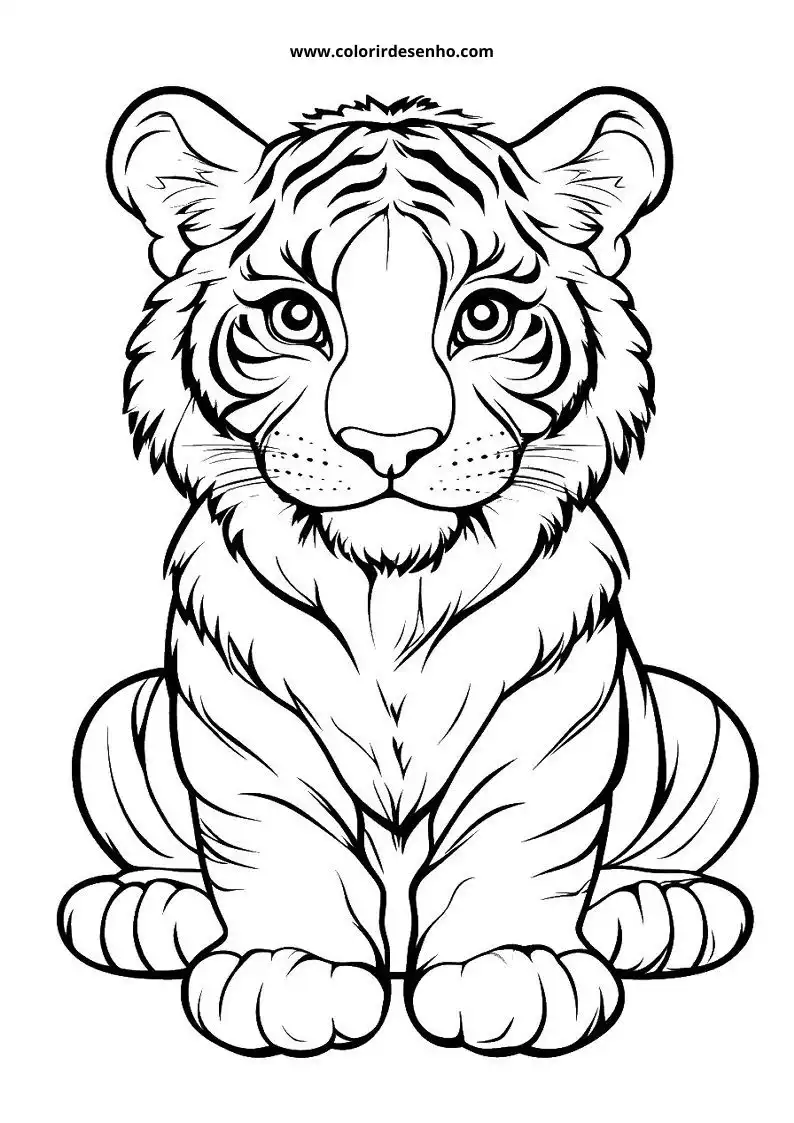 Tiger Picture Coloring Pages 8