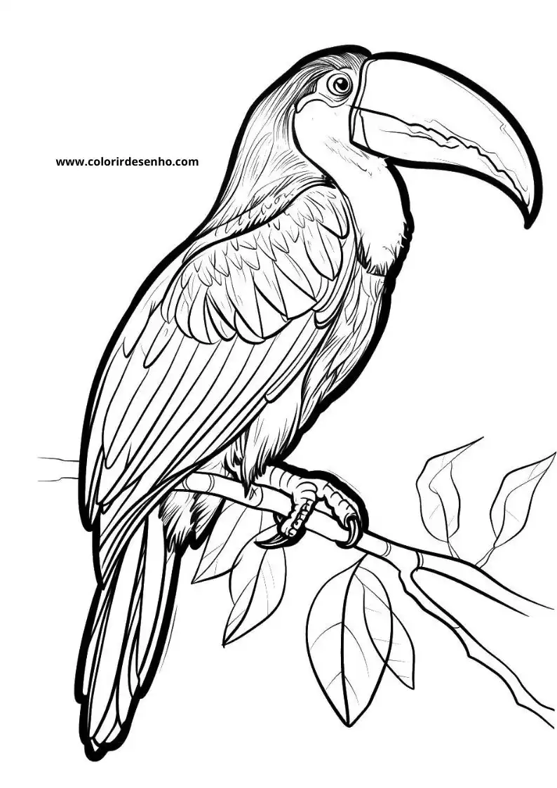Toucan Coloring Pages 2