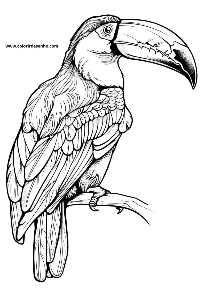Toucan Coloring Pages 3