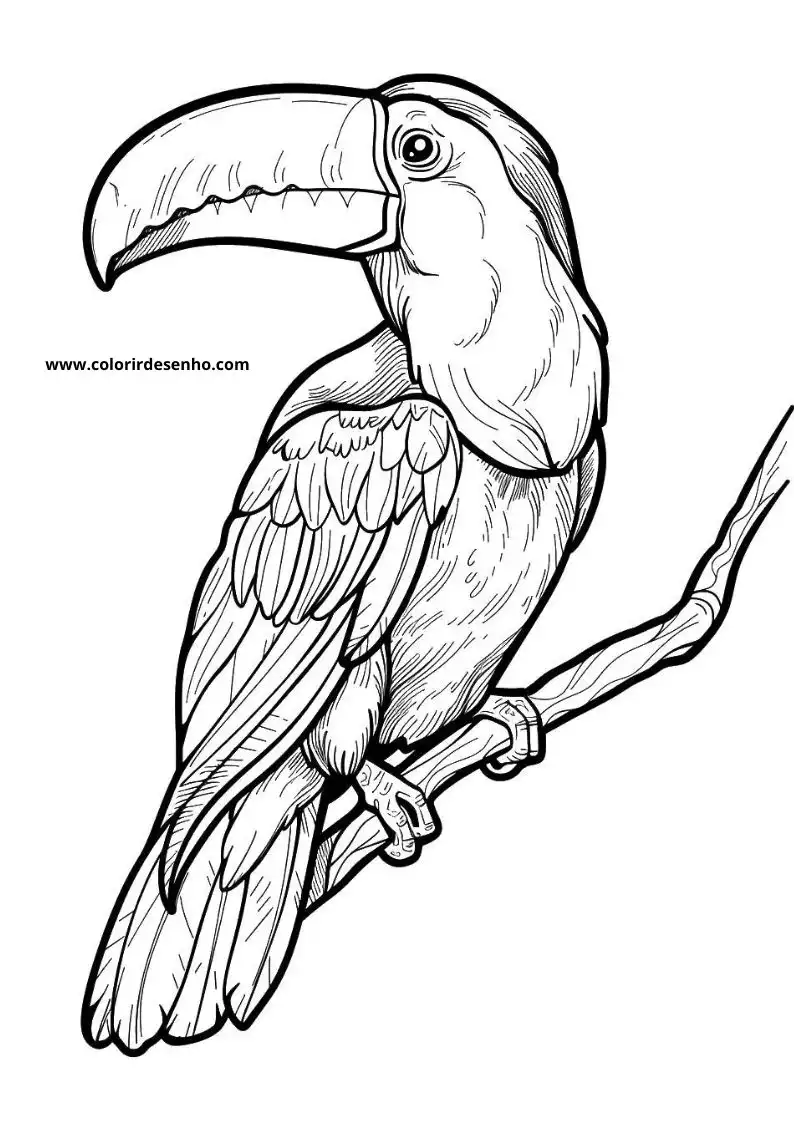 Toucan Coloring Pages 4