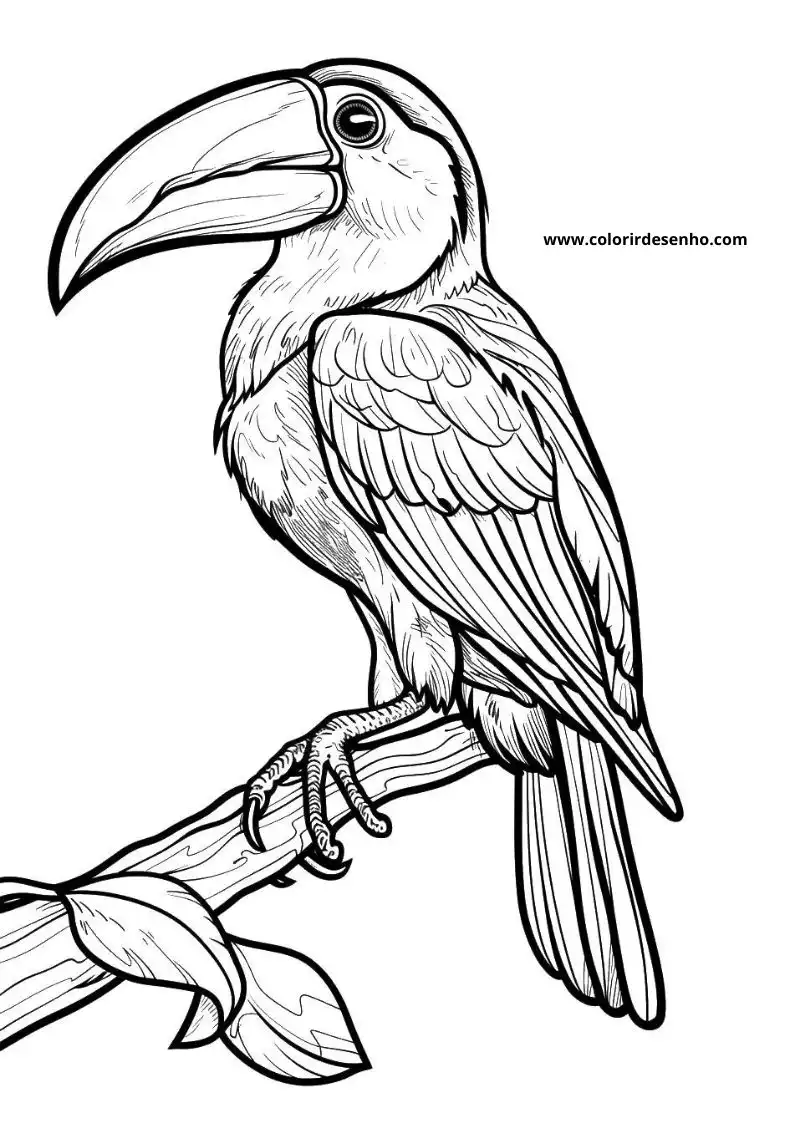 Toucan Coloring Pages 5