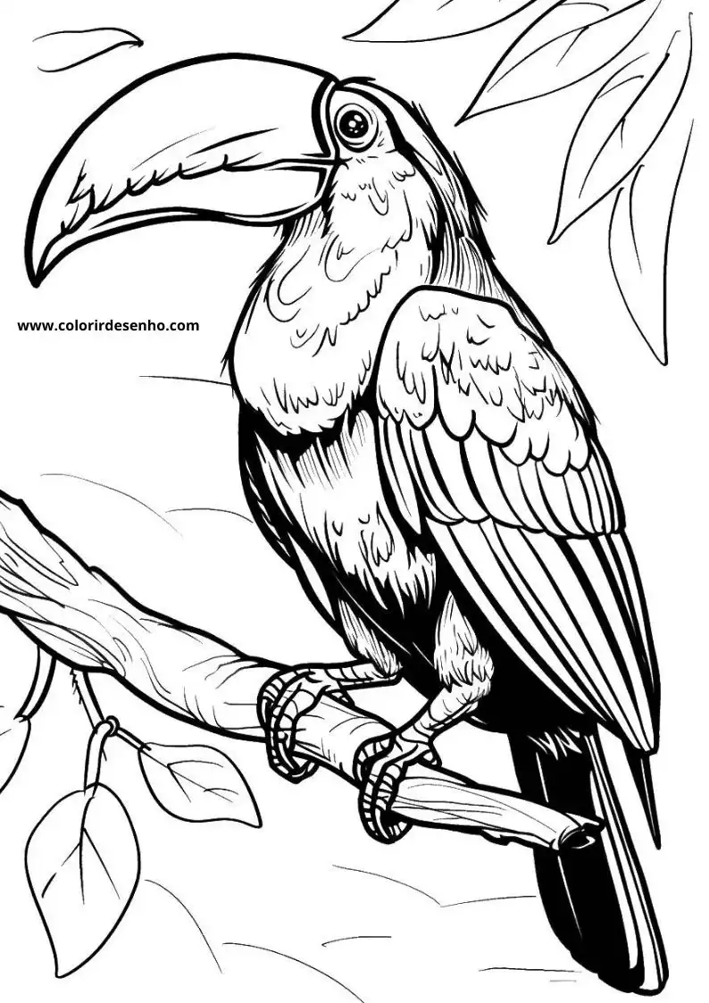 Toucan Coloring Pages 8