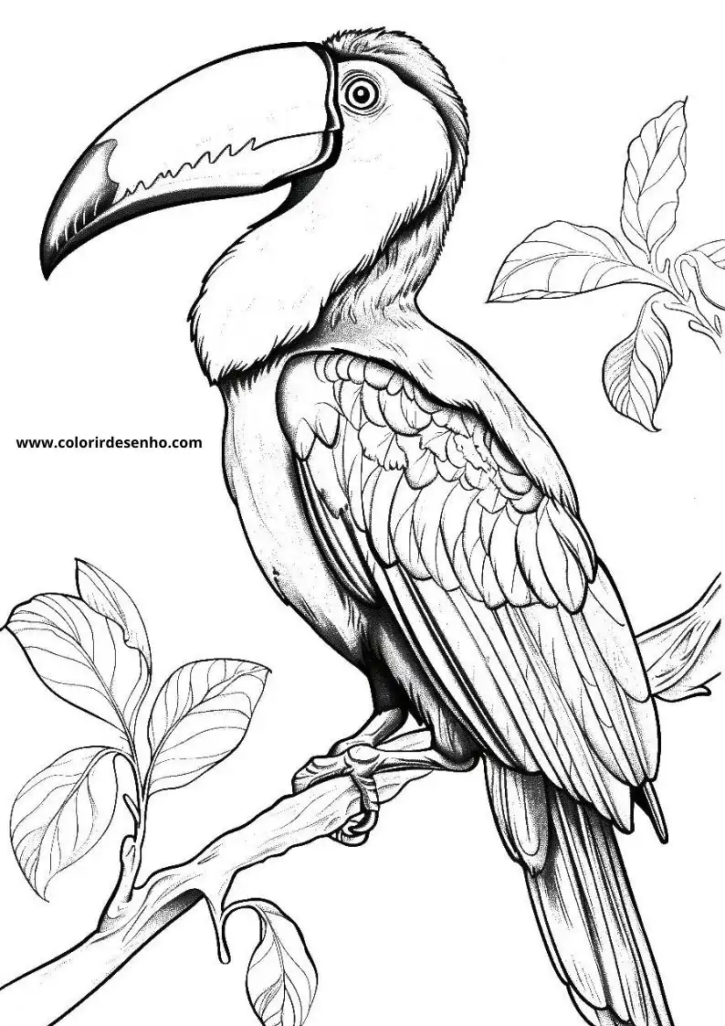 Toucan Coloring Pages 9