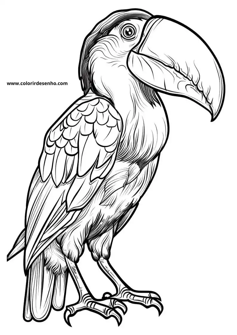 Toucan Coloring Pages For Kids And Adults 4