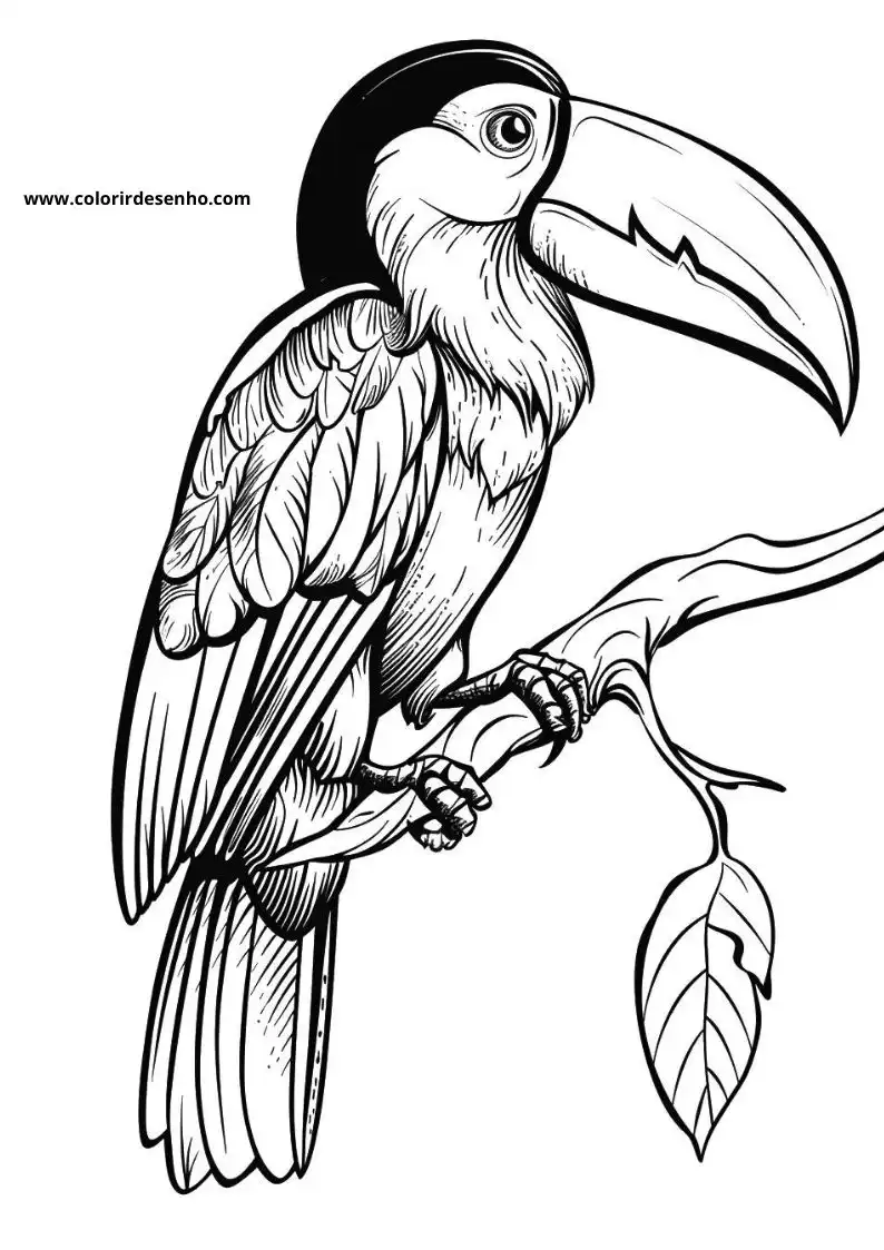Toucan Coloring Pages For Kids And Adults 5