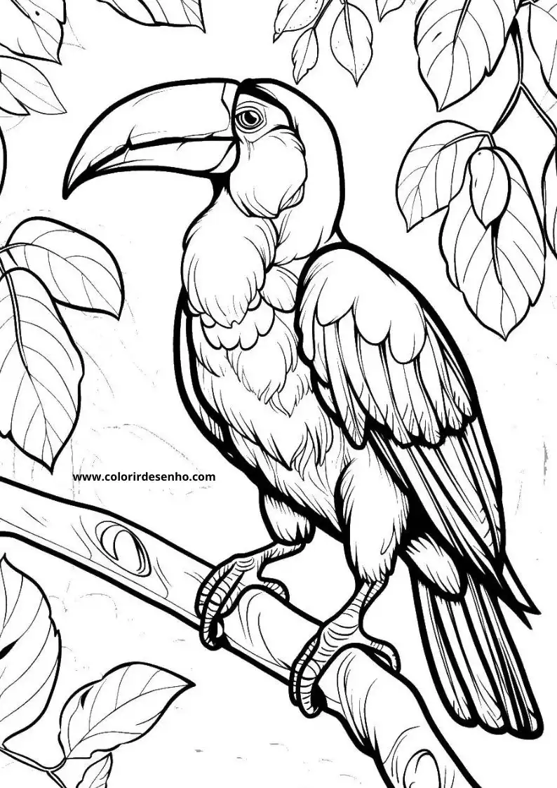 Toucan Coloring Sheet 2