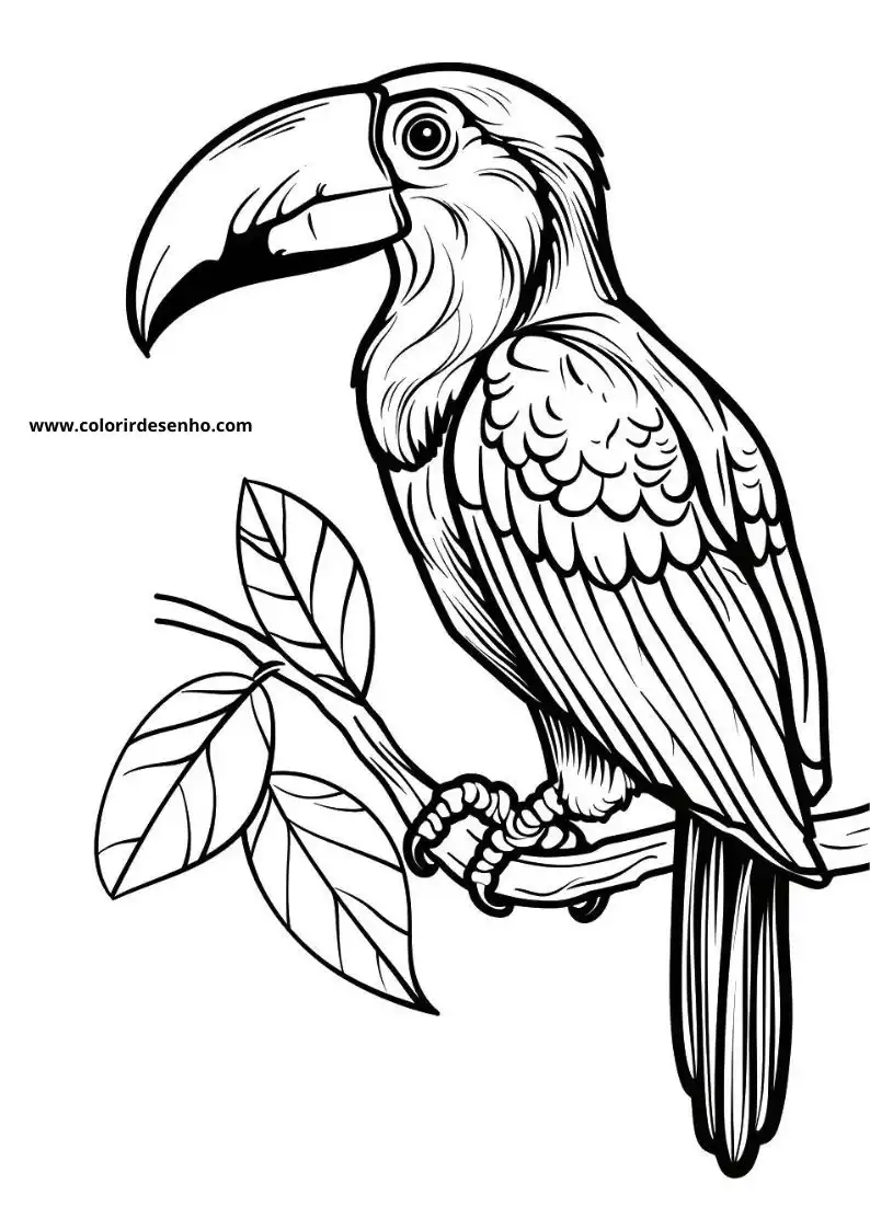 Toucan Coloring Sheet 3