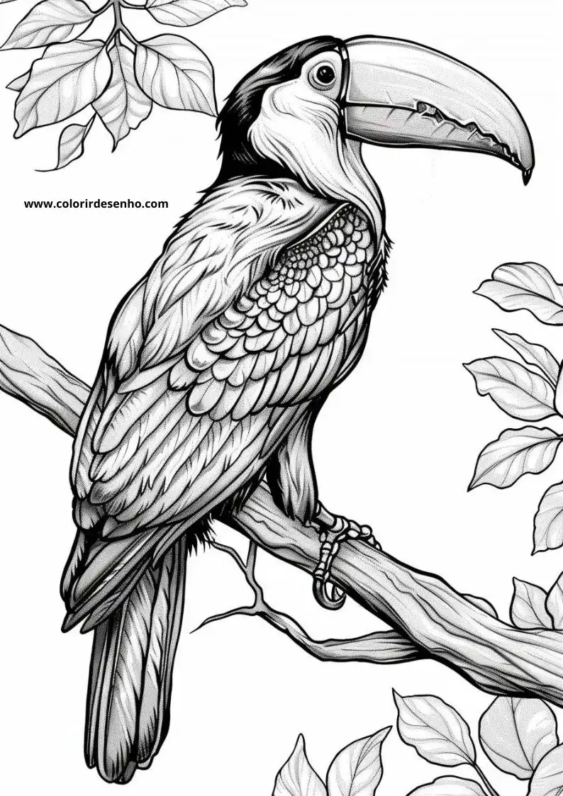 Toucan Coloring Sheet 4